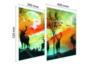 TMK ZAŠTITNA PLOČA OD STAKLA ZA ŠTEDNJAK 70x52 DEER