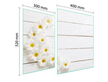 TMK ZAŠTITNA PLOČA OD STAKLA ZA PEĆ 70x52 NA DRVA