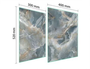 TMK ZAŠTITNA PLOČA OD STAKLA ZA ŠTEDNJAK 70x52 MRAMOR