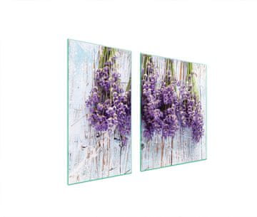 TMK ZAŠTITNA PLOČA OD STAKLA ZA ŠTEDNJAK 90x52 LAVANDA