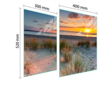 TMK ZAŠTITNA PLOČA OD STAKLA ZA ŠTEDNJAK 70x52 BEACH