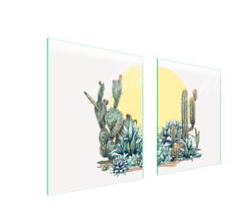TMK ZAŠTITNA PLOČA OD STAKLENA ZA ŠTEDNJAK 85x52 CACTUS