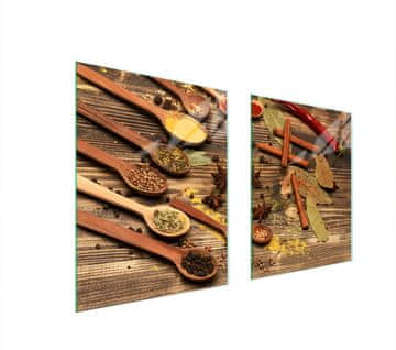 TMK ZAŠTITNA PLOČA OD STAKLENA ZA ŠTEDNJAK 85x52 ZAČINI