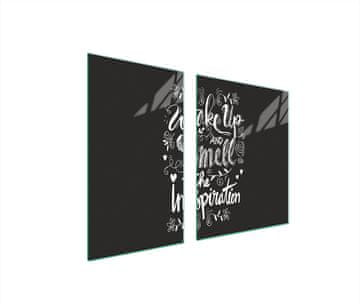 TMK STAKLENI TANJUR I DASKA ZA REZANJE 100x52 CRNI