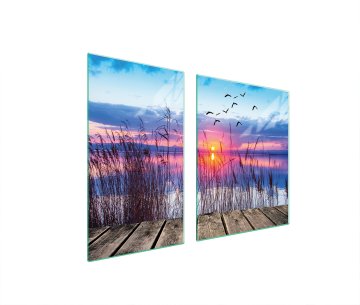 TMK STAKLENI TANJUR I DASKA ZA REZANJE 100x52 POGLED