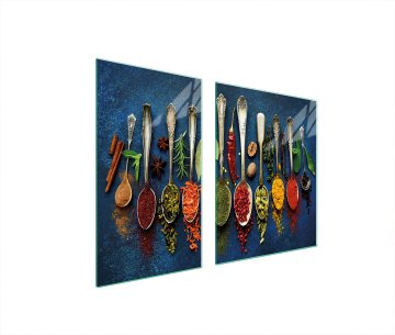 TMK STAKLENI TANJUR i DASKA ZA REZANJE 100x52 ZAČINI