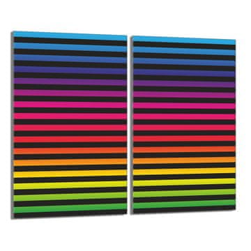 TMK Staklena zaštitna ploča za štednjak 2x30x52 Šarena