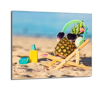 TMK Staklena zaštita za ploču za kuhanje 60x52 Ananas
