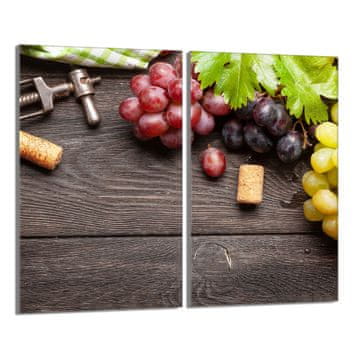 TMK Staklena zaštitna ploča za štednjak 2x30x52 Voće