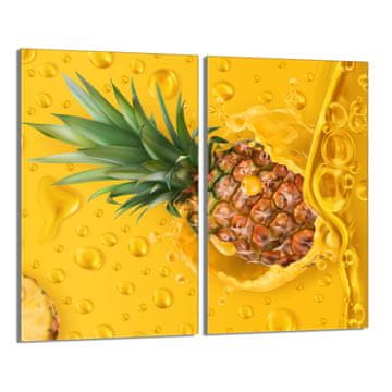 TMK Staklena zaštita za ploču za kuhanje 2x30x52 Ananas
