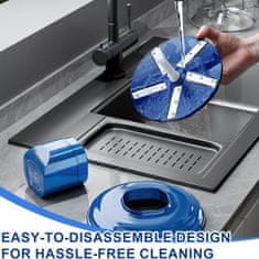 Netscroll Bežični električni guljač za voće i češnjak, USB punjenje, 5 oštrica, PeelStar