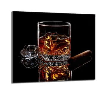 TMK Staklena zaštita za štednjak 60x52 Whisky