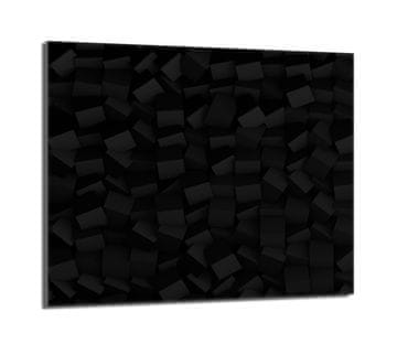 TMK Staklena zaštitna ploča za štednjak 60x52 Crna