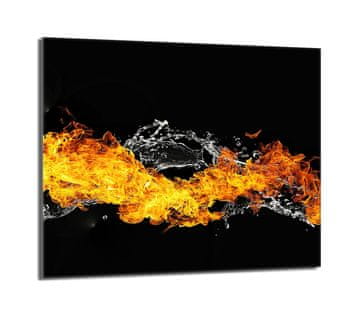 TMK Staklena zaštitna ploča za štednjak 60x52 Fire