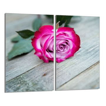 TMK Staklena zaštitna ploča za štednjak 2x30x52 Rose