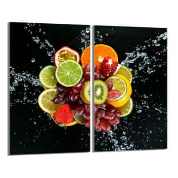 TMK Staklena zaštitna ploča za štednjak 2x30x52 Voće