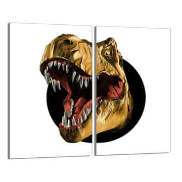 TMK Staklena zaštitna ploča za štednjak 2x30x52 Dinosaur