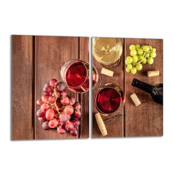 TMK Staklena zaštitna ploča za štednjak 2x40x52 Vino