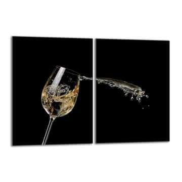 TMK Staklena zaštitna ploča za štednjak 2x40x52 Vino
