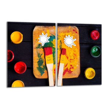 TMK Staklena zaštitna ploča za štednjak 2x40x52 Smile