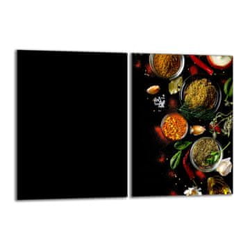 TMK Staklena zaštitna ploča za štednjak 2x40x52 Začini