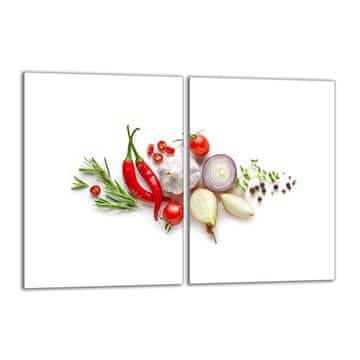 TMK Zaštitna staklena ploča za štednjak 2x40x52 Povrće