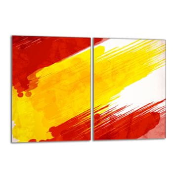 TMK Staklena zaštitna ploča za štednjak 2x40x52 Šarena