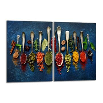 TMK Staklena zaštitna ploča za štednjak 2x40x52 Začini