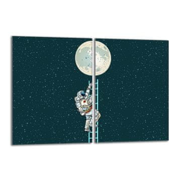 TMK Staklena zaštitna ploča za štednjak 2x40x52 Moon