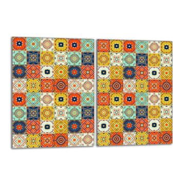 TMK Staklena zaštitna ploča za štednjak 2x40x52 Mosaic