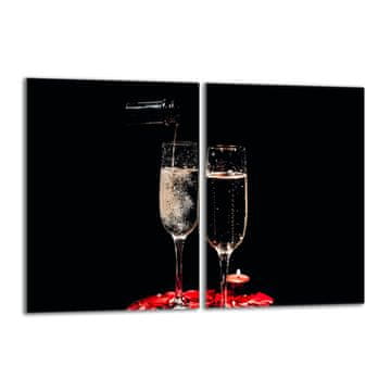 TMK Staklena zaštitna ploča za štednjak 2x40x52 Vino