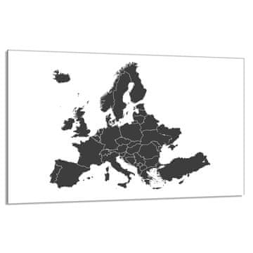 TMK Staklena zaštitna ploča za štednjak 80x52 Mapa