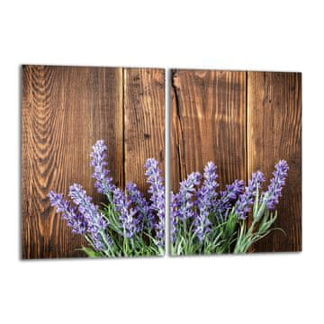 TMK Staklena zaštitna ploča za štednjak 2x40x52 Lavanda