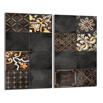TMK Staklena zaštitna ploča za štednjak 2x30x52 Mosaic