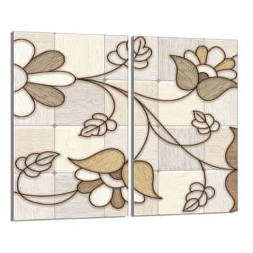 TMK Staklena zaštitna ploča za štednjak 2x30x52 Mosaic