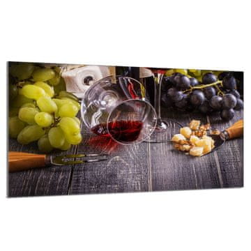 TMK Staklena zaštita za ploču za kuhanje 90x52 Vino