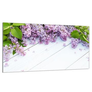 TMK Staklena zaštitna ploča za štednjak 90x52 Lilac