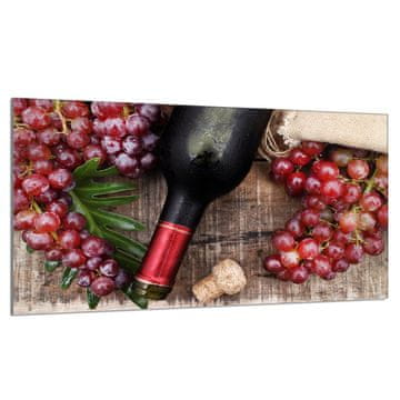 TMK Staklena zaštita za ploču za kuhanje 90x52 Vino