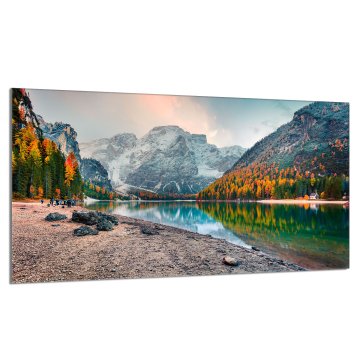 TMK Staklena zaštitna ploča za štednjak 90x52 Planine