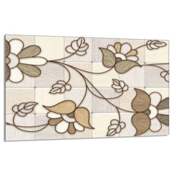 TMK Staklena zaštitna ploča za štednjak 80x52 Mosaic