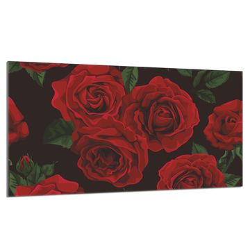 TMK Staklena zaštita za ploču za kuhanje 90x52 Roses