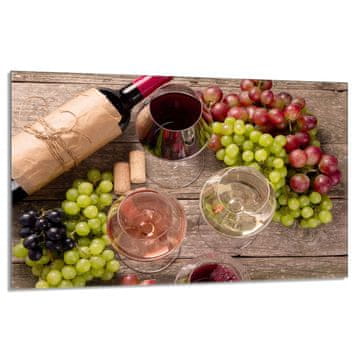TMK Staklena zaštitna ploča za štednjak 80x52 Vino