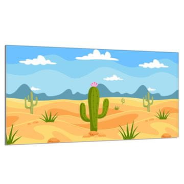 TMK Staklena zaštita za štednjak 90x52 Cactus