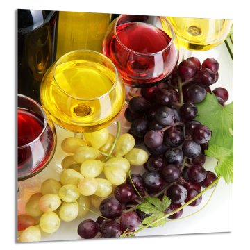 TMK STAKLENA PLOČA ZA KUHINJU 60x65 Vino