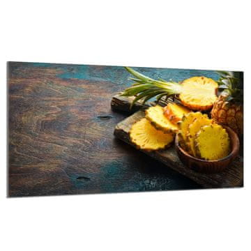 TMK Staklena zaštita za ploču za kuhanje 90x52 Ananas