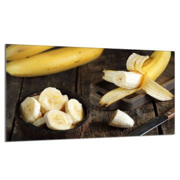 TMK Staklena zaštitna ploča za štednjak 90x52 Banana