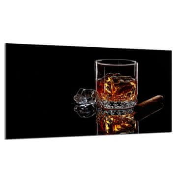 TMK Staklena zaštita za štednjak 90x52 Whisky