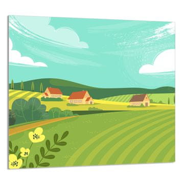 TMK STAKLENA PLOČA ZA KUHINJU 65x60 Village