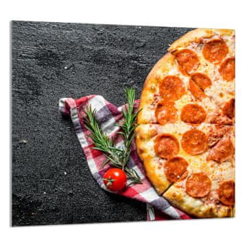 TMK STAKLENA PLOČA ZA KUHINJU 65x60 Pizza