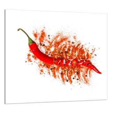TMK STAKLENA PLOČA ZA KUHINJU 65x60 Chilli